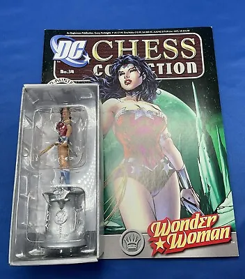 Buy Eaglemoss Official DC Chess Collection Wonder Woman Issue #34 With Magazine • 27.99£