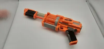 Buy Nerf Dart Tag Pump Action Gun (Orange) With 10 Dart Drum - Very Good Condition. • 12.34£
