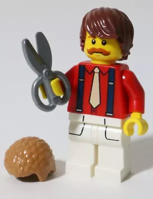 Buy LEGO City Barber Minifigure MOC Hair Stylist - All Parts LEGO • 6.99£