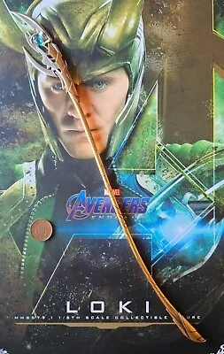 Buy Hot Toys Avengers Endgame Loki MMS579 Long Sceptre Loose 1/6th Scale • 44.99£