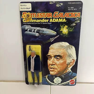 Buy Battlestar Galactica Commander Adama Mattel 1978 Complete Sealed On Card Rare • 49.99£