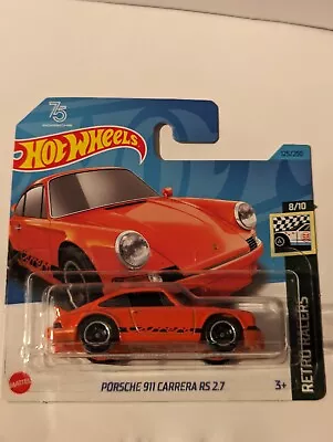 Buy Hot Wheels New Sealed Porsche 911 Carrera Rs 2.7 75th Anniversary On Short Card • 1.99£
