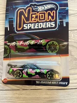 Buy Hot Wheels Neon Speeders Mazda Rx-7 Drift 95 • 12.95£