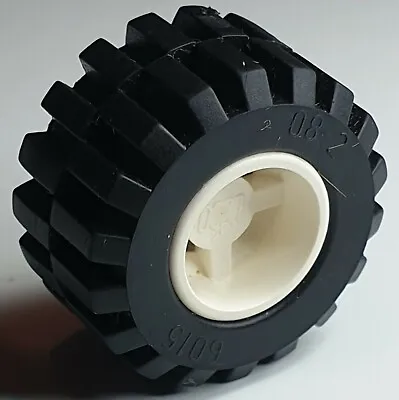 Buy Lego Wheel W/ Pin Hole - Black Tire D:21mm X W:12mm - Wheel D:11mm X W:12mm -  6 • 2.05£