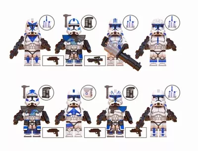 Buy 8 Lego Star Wars 501st Minifigures Rex Jesse Fives Kix Tup Echo Hardcase Dogma  • 22.50£