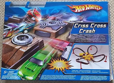Buy Mattel Hot Wheels Criss Cross Crash Track System Set Vintage Boxed Set • 14.99£