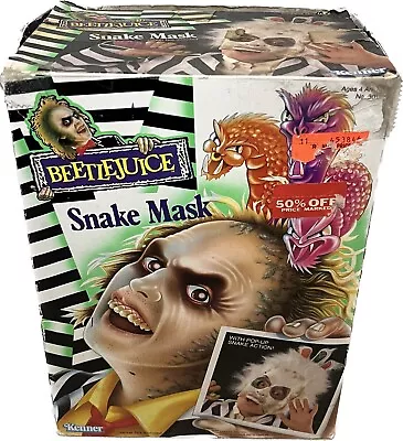 Buy Snake Mask 1990 Kenner Beetlejuice Vintage Toy 90s • 65£