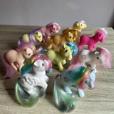 Buy Vintage 80’s G1 My Little Pony Bundle 10 Pony Toys Hasbro Nostalgia • 89.99£