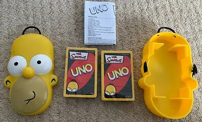 Buy The Simpsons Edition Uno In Homer Head (both Card Packs Sealed) • 30£
