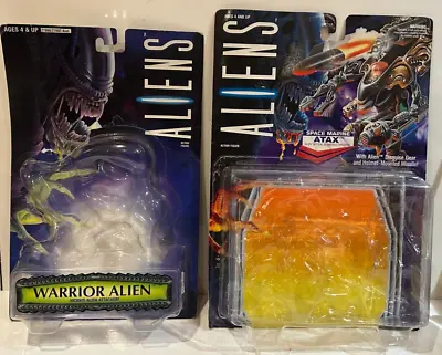 Buy 2 Aliens Figure Empty Boxes - Warrior Alien & Space Marine Atax - Boxes Only • 15£