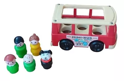 Buy Vintage Fisher Price Little People ~ #141 PLAY FAMILY MIN VAN & Family 1970-90 • 19.99£