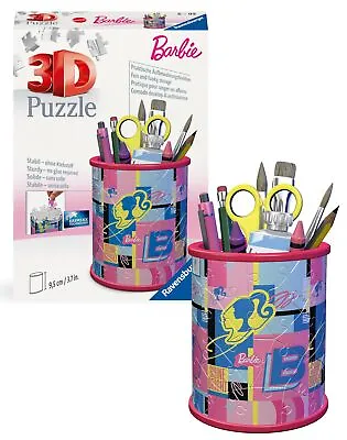 Buy Ravensburger Barbie Stationery Pencil Holder 3D Jigsaw Puzzle For Adults And Kid • 8.13£