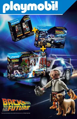 Buy PLAYMOBIL / Back To The Future - Delorean + Playset + Figures - 2020 Collector • 154.38£