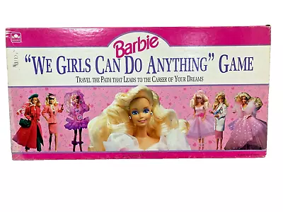 Buy Vintage BARBIE Board Game WE GIRLS CAN DO ANYTHING  Girl Careers 1986 • 12.16£