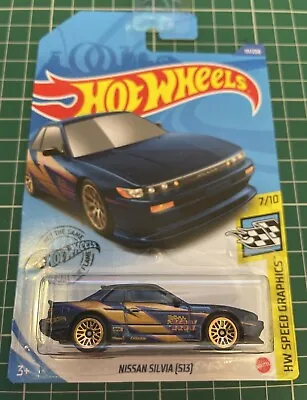 Buy Hot Wheels Nissan Silvia S13 Blue Gold HW Speed Graphics No 111 New And Sealed • 19.99£