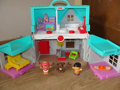 Buy Fisher Price Little People Big Helpers Dolls House With Sounds Speech Teaching • 15£