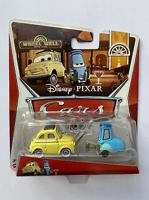 Buy Disney Cars Diecast Luigi & Guido With Shaker And Glasses VERY RARE • 29.95£