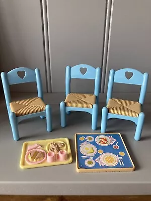 Buy Vintage Fisher Price, My Loving Family Dining Chairs, Furniture, Dolls House • 15.99£