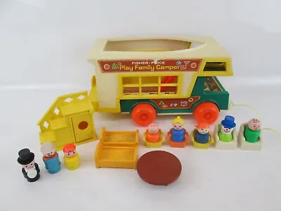 Buy Fisher Price Play Family Camper Set Incomplete Vehicle With People/Furniture • 20£