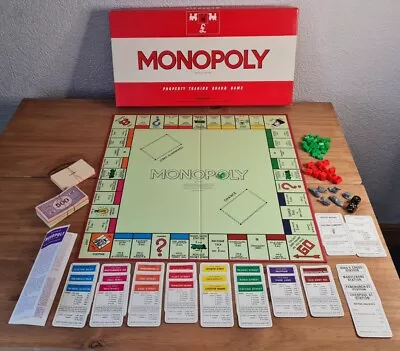 Buy Vtg Monopoly Board Game Waddingtons Vintage 1972 Red White Box Boxed Original  • 21.99£