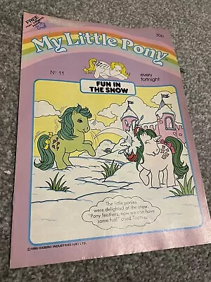 Buy Vintage G1 My Little Pony UK Magazine Comic Issue 11 Fun In The Snow • 6£