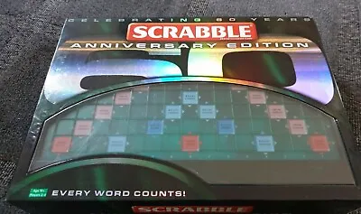 Buy Scrabble: 60th Anniversary Edition   Mattel 2008 Delux Style VGC Please Read  • 22.99£