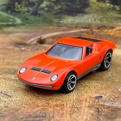 Buy Hot Wheels '71 Lamborghini Miura SV Orange 2022 Used Loose 1:64 Diecast Car • 3.50£