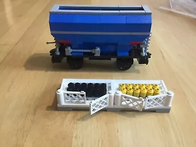 Buy Lego Train 9v 4536 Used Blue Hopper Waggon. 4563 4564 Free Postage In The UK • 50£