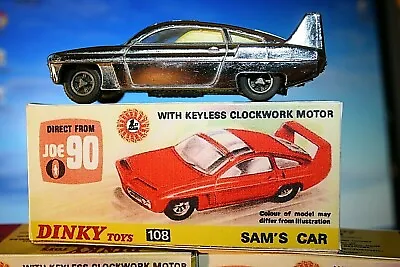 Buy Sam's Car Dinky Reproduction BOX ONLY Joe 90 Number 108 Slight SECOND • 5.75£