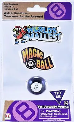 Buy Worlds Smallest Magic 8 Ball Retro Toy • 16.56£