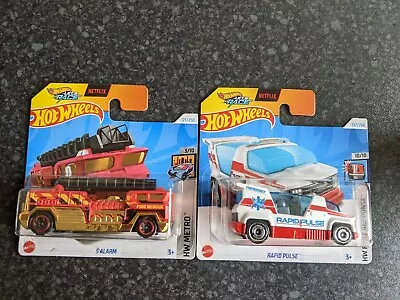 Buy Hot Wheels Let's Race  Fire Engine And Ambulance Bundle 5Alarm And Rapid Pulse • 10.99£