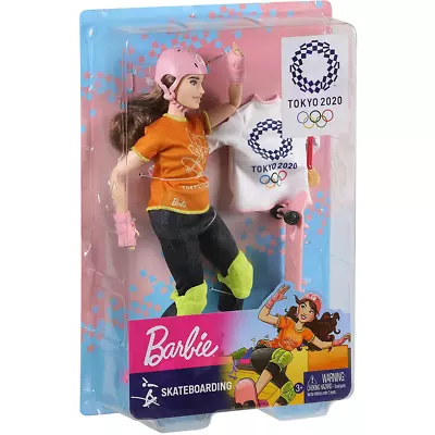 Buy Barbie Tokyo Olympics 2020 Skateboarding Sports Doll Playset New Kids • 16.99£