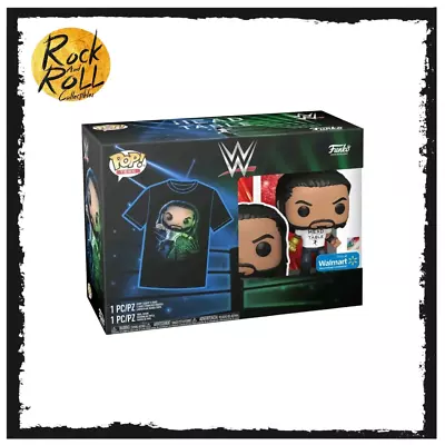 Buy Funko Pop! WWE Roman Reigns #111 Walmart Exclusive XL Tee Head Of The Table! • 42.99£