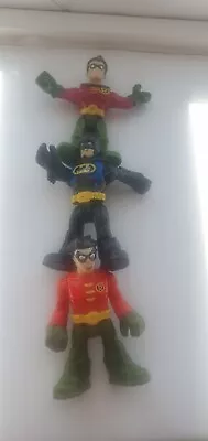 Buy Bundle Of Three  Dc Comics Batman And Robin Action Figures • 5£