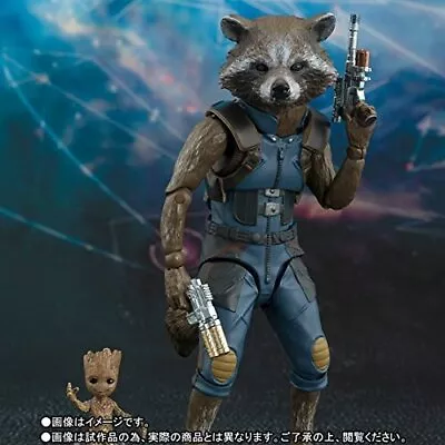 Buy S.H.Figuarts Rocket Baby Groot Guardians Of Galaxy Remix Soul Web Limited Figure • 127.78£