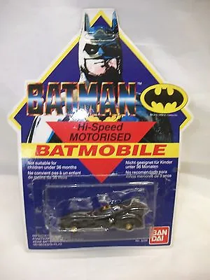 Buy Vintage Bandai Batman Batmobile MOC ~ Hi Speed Motorised Car • 8.99£