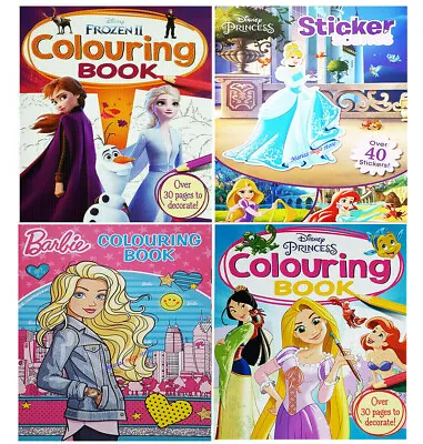 Buy CHILDRENS DISNEY Girls Boys Kids Colouring Books Book Frozen Cinderella Princess • 3.99£