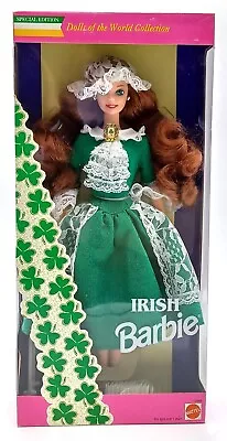 Buy 1994 Irish Barbie Dolls Of The World Doll / Mattel 12998 / NrfB, Original Packaging • 51.29£