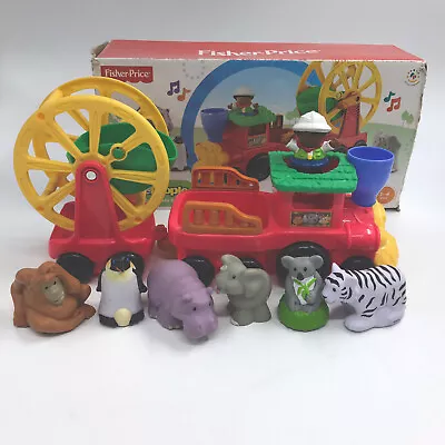 Buy Fisher Price Little People Musical Zoo Train With Animals • 14.99£