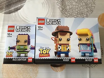 Buy LEGO Brickheadz Toy Story Buzz Lightyear 40552 Woody & Bo-Beep 40553 ~ New • 34.95£