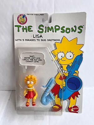 Buy Bnib Mattel The Simpsons Series Lisa Simpson Toy Action Figure 1990 5 Phrases • 69.99£
