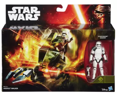 Buy Star Wars Assault Walker Vehicle & 3.75  Inch Stormtrooper Sergeant Figure - NEW • 12.99£