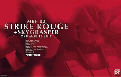 Buy Bandai 1:60 Pg Strike Rouge + Sky Grasper Mbf-02 Plastic Model Kit Perfect Grade • 265£