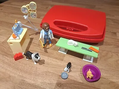 Buy Playmobil Vet Clinic 5653 Set With Red Carrying Case. • 5£