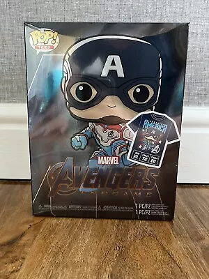 Buy Funko Pop Tee Captain America Avengers Endgame With Extra Large T-shirt • 15£