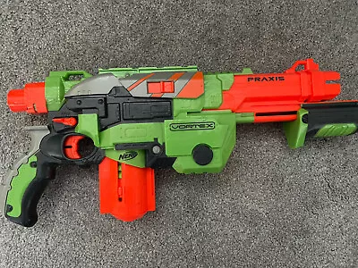 Buy Nerf Vortex Praxis Disc Blaster Including Cartridge & Discs. Tested & Working • 10£
