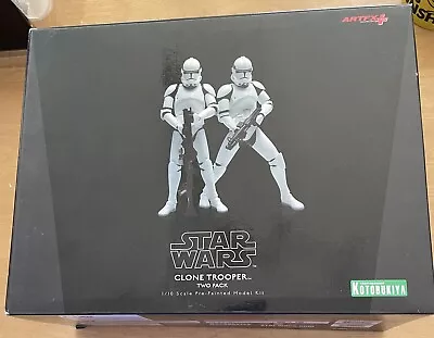 Buy Authentic Kotobukiya Star Wars Clone Trooper Figures Boxed 1/10 Scale ARTFX+ • 195.95£