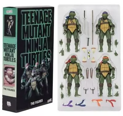Buy NECA TMNT Teenage Mutant Ninja Turtles SDCC 2018 1990 Movie 4 Pack Rare Edition • 178.99£