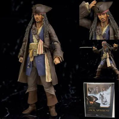 Buy SHF Pirates Of The Caribbean Jack Sparrow PVC Action Figure Toy Gift • 15.59£