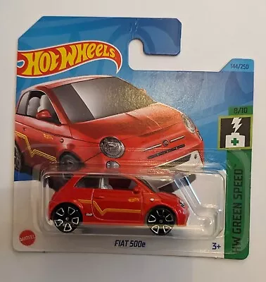 Buy Hot Wheels Fiat 500e EV Electric Vehicle Red 1:64 Diecast Toy Car Unopened  • 8£